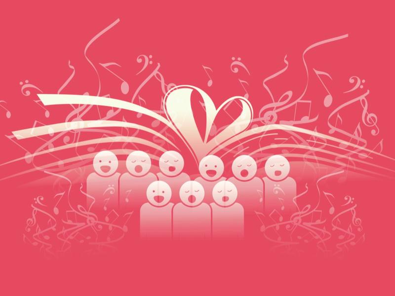 Illustration af fællessang